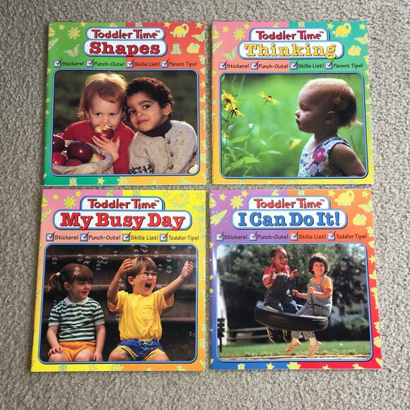NEW *COMPLETE SET* Toddler Time Educational Activity Workbook Learning Book - Picture 2 of 7